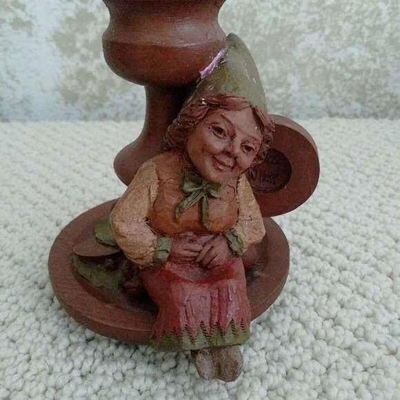 Thomas Clark Gnome Candle Holders Mrs Wink and Wink Too Vintage 1980s - Picture 5 of 8